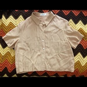 Small Babaton cropped button down